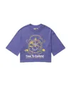 The North Face X Online Ceramics Graphic-printed Cropped T-shirt In Purple