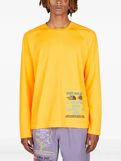 The North Face X Online Ceramics Long-sleeved T-shirt In Yellow