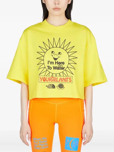 The North Face X Online Ceramics Printed T-shirt In Yellow