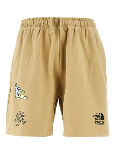 The North Face X Patron Logo-embroidered Shorts In Gray