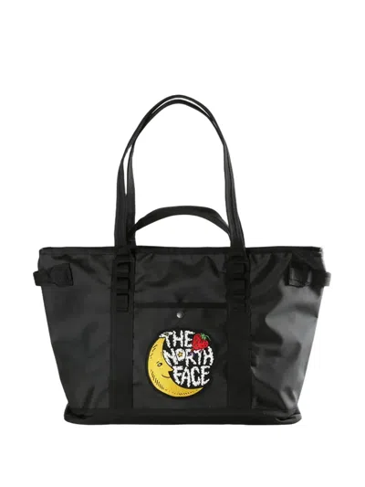 The North Face X Shf Logo-patch Tote Bag In Black