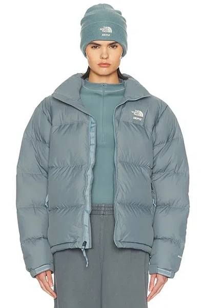 The North Face X Skims 1996 Nuptse Jacket In Blue