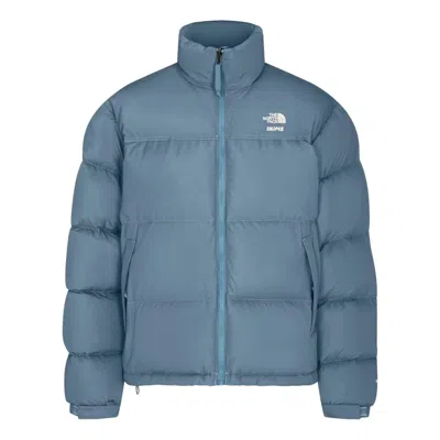 The North Face X Skims Fw25 1996 Retro Nuptse Jacket 'kyanite' In Blue