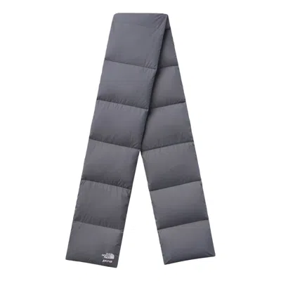 The North Face X Skims Fw25 Nuptse Scarf 'gunmetal' In Gray