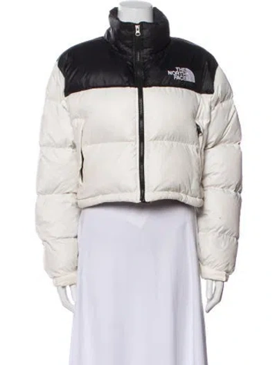 Pre-owned The North Face X Supreme Nuptse Short Bomber Jacket In Gray