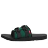The North Face X Supreme Trekking Base Camp Strap Slides 'black Green'