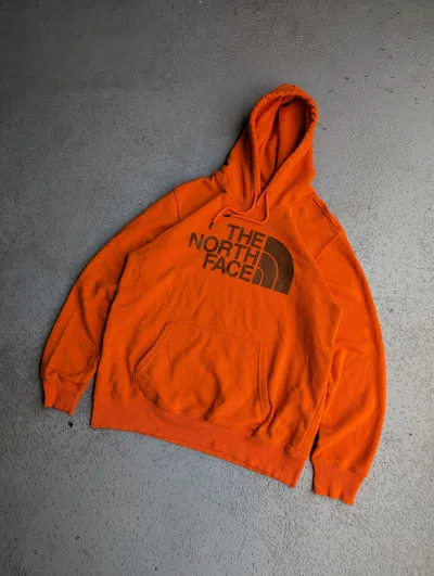 Pre-owned The North Face X Vintage Crazy Vintage Y2k North Face Hoodie Orange Size L