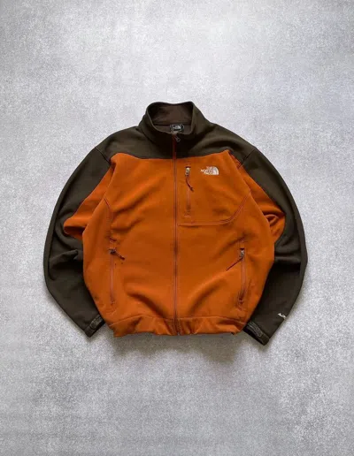 Pre-owned The North Face X Vintage The North Face Apex Distressed Archival Jacket Y2k L In Orange