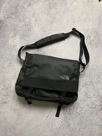 Pre-owned The North Face X Vintage The North Face Base Camp Messenger Cross Body Bag In Black
