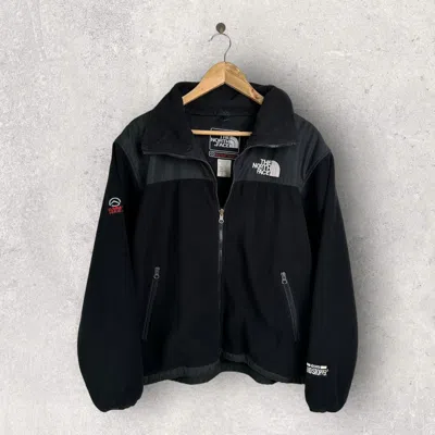 Pre-owned The North Face X Vintage The North Face Gore Windstopper Fleece Nylon Jacket In Black