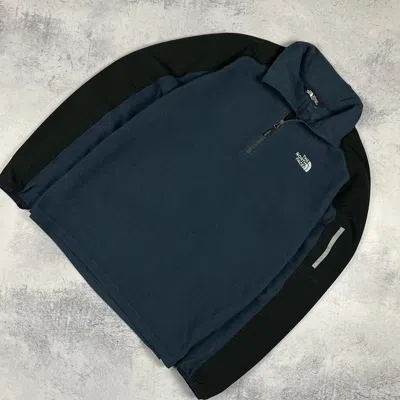 Pre-owned The North Face X Vintage The North Face Gorpcore Fleece Sweatshirt 90's In Blue/black