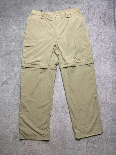 Pre-owned The North Face X Vintage Y2k Gropcore The North Face Cargo Transformer Pants In Beige