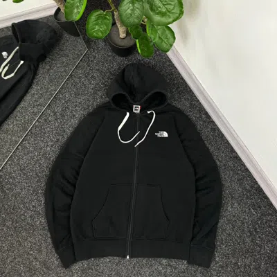 Pre-owned The North Face X Vintage Zip Up Hoodie The North Face Vintage Mini Logo Outdoor Life In Black