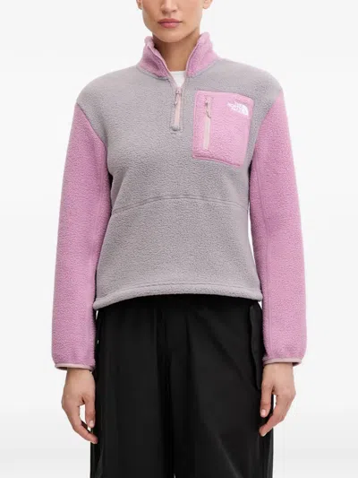 The North Face Yumiori 1/4 Zip Fleece Jacket In Pink