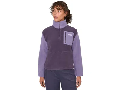 The North Face Yumiori 1/4 Zip Women's Coat Endless Dusk/grounded Plum: Lg, Fleece/polyester In Purple