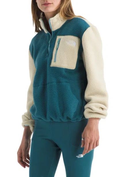 The North Face Yumiori Colorblock High Pile Fleece Half-zip Pullover In Blue