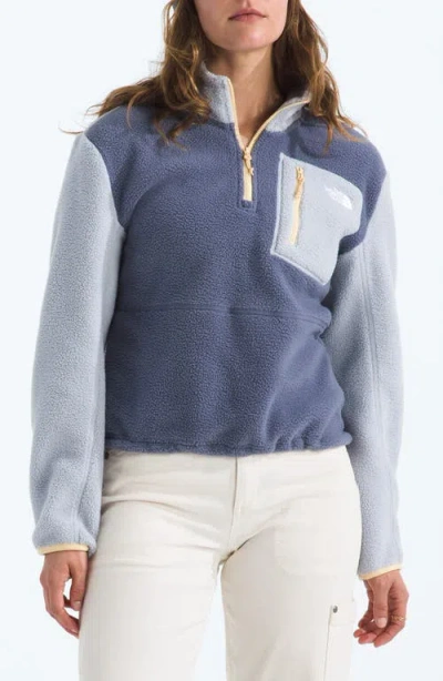 The North Face Yumiori Colorblock High Pile Fleece Half-zip Pullover In Purple