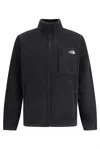 The North Face High Collar Zippered Jacket With Side Pockets In Black