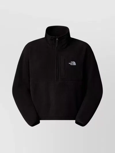 The North Face Yumiori Half-zip Fleece Jacket In Black