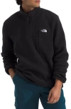 The North Face Yumiori Half Zip Recycled Fleece Pullover In Tnf Black/tnf Black