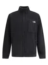 The North Face High Collar Zippered Jacket With Side Pockets In Black