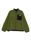 The North Face Reversible Fleece Jacket Wind Protection In Green