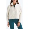 The North Face Yumiori Off Peak Recycled Fleece Pullover In White