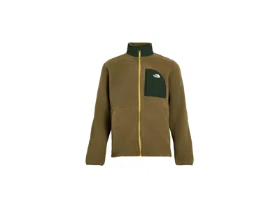 The North Face Yumiori Peak Full Zip Jacket (little Kid/big Kid) Boy's Coat Caraway Seed/bottle Green: 2xl (18-20 B