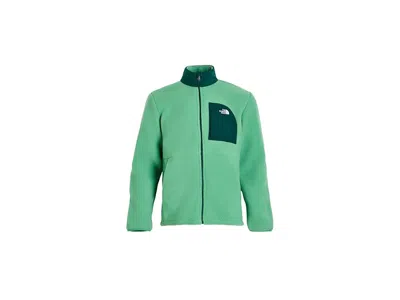 The North Face Yumiori Peak Full Zip Jacket (little Kid/big Kid) Boy's Coat Dimmed Algae/hunter Green: Sm (7-8 Big 