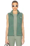 The North Face Yumiori Vest In Duck Green & Deep Nori