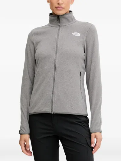 The North Face Zip High-neck Sweatshirt In Gray