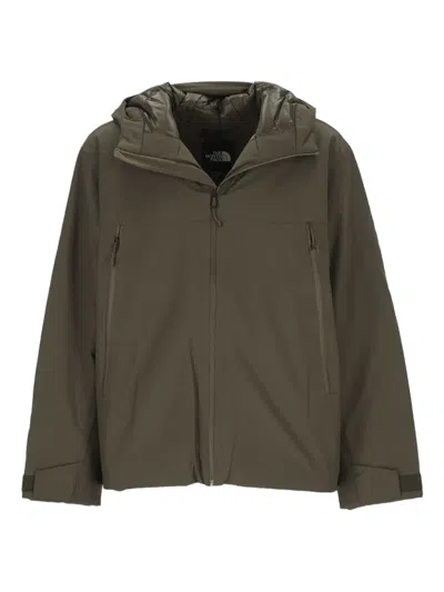The North Face Zip Hooded Jacket In Green