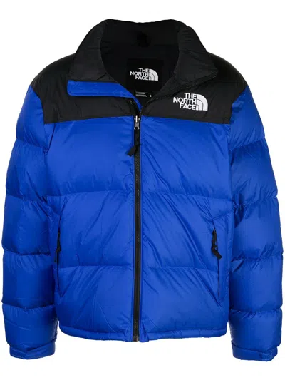 The North Face Zip Padded Jacket In Blu