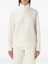 The North Face Zip-up Activewear Top In White