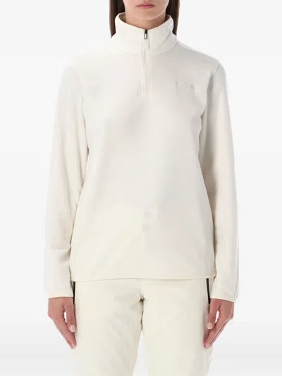 The North Face Zip-up Activewear Top In White