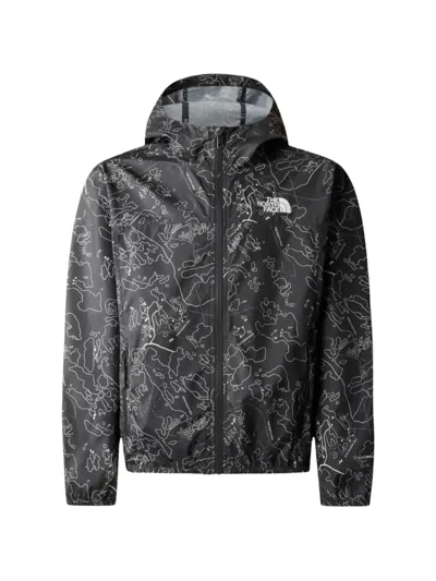 The North Face Kids' Zip-up Hooded Jacket In Gray