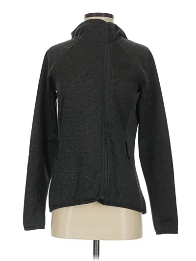 Pre-owned The North Face Zip Up Hoodie In Black