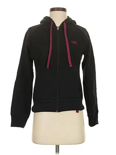 Pre-owned The North Face Zip Up Hoodie In Black