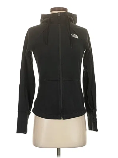 Pre-owned The North Face Zip Up Hoodie In Black