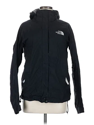 Pre-owned The North Face Zip Up Hoodie In Black