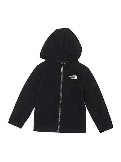 Pre-owned The North Face Kids' Zip Up Hoodie In Black