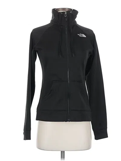 Pre-owned The North Face Zip Up Hoodie In Black
