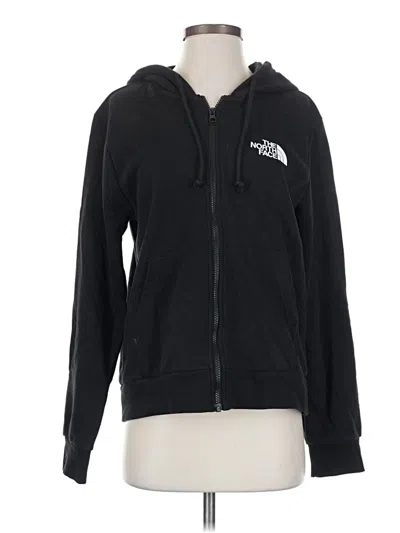 Pre-owned The North Face Zip Up Hoodie In Black