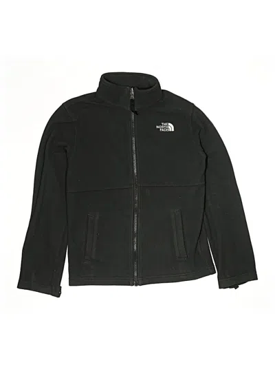 Pre-owned The North Face Kids' Zip Up Hoodie In Black