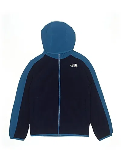 Pre-owned The North Face Kids' Zip Up Hoodie In Blue