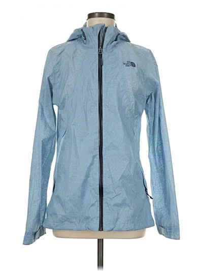Pre-owned The North Face Zip Up Hoodie In Blue