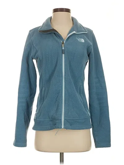 Pre-owned The North Face Zip Up Hoodie In Blue