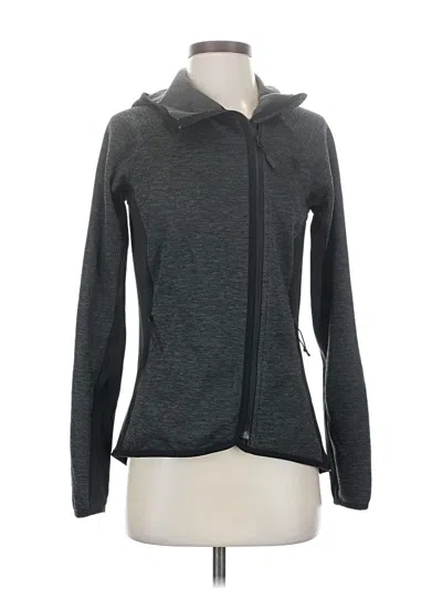 Pre-owned The North Face Zip Up Hoodie In Gray