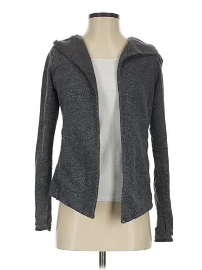 Pre-owned The North Face Zip Up Hoodie In Gray