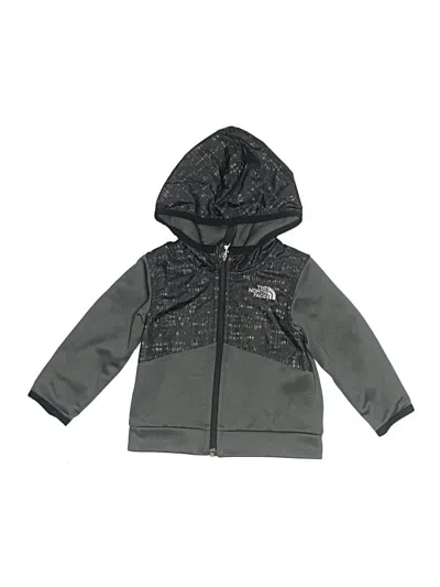 Pre-owned The North Face Babies' Zip Up Hoodie In Gray